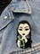 Wrapables Acrylic Fashion Brooch Pin for Sweaters, Coats, Scarves, and Bags, Poison